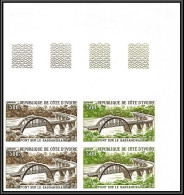 93528d Cote D'ivoire PA N°63 Pont Sur La Sassandra Bridge 1974 Bloc 4 Essai Proof Non Dentelé Imperf ** MNH - Bridges