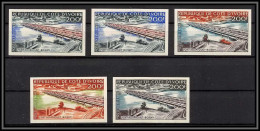 93455c Cote D'ivoire PA N°19 Pont Bridge Houphouët-Boigny Abidjan 1959 Lot 5 Essai Proof Non Dentelé Imperf ** MNH - Bridges