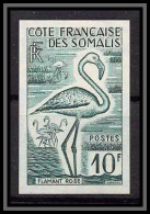 93346 Cote Française Des Somalis N°297 Flamant Rose Flamingo Oiseaux (birds) Essai Proof Non Dentelé Imperf ** MNH - Ongebruikt