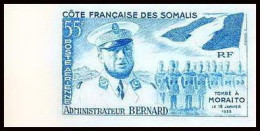 93031e Cote Française Des Somalis PA N°27 Bernard Drapeau Flag Essai Proof Non Dentelé Imperf ** MNH Bord De Feuille - Ongebruikt