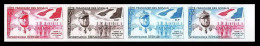 93031b Cote Française Des Somalis PA N°27 Bernard Drapeau Flag Essai Proof Non Dentelé Imperf ** MNH Bande De 5 - Ongebruikt