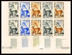93027c Cote Française Des Somalis 310 Oréotrague Antilope Animals Essai Proof Non Dentelé Imperf ** MNH Bloc 10 - Ongebruikt