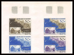93925b Dahomey PA N°98 Philexafrique Cotonou Abidjan 1969 Essai Proof Non Dentelé Imperf ** MNH Bloc 4 - Benin - Dahomey (1960-...)