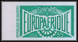 93923d Dahomey PA N°192 Europafrique Europe Afrique 1973 Essai Proof Non Dentelé Imperf ** MNH - Benin - Dahomey (1960-...)