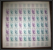 93912 Dahomey N°180 Seigneur Bariba De Nikki 1963 Essai Proof Non Dentelé Imperf ** MNH Feuille Sheet De 50 Timbres - Benin - Dahomey (1960-...)