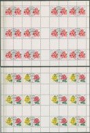 DDR Markenheftchenbogen 1972 Rosenausstellung MHB 14/15 A Gestempelt - Markenheftchen