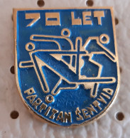 Gymnastic Club TVD Partizan Sentvid 70 Years Slovenia Pin - Ginnastica
