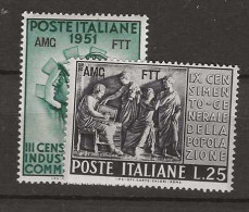 1951 MNH Triest, MIchel 164-65 Postfris** - Ungebraucht