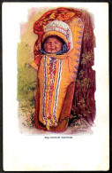 CPA Indiens D'Amérique Du Nord : INDIAN PAPOOSE ** Post Card Embossed - Native Americans