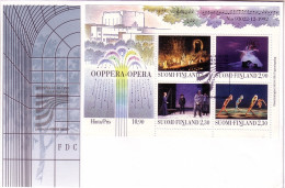 FINNLAND BLOCK 10 FDC ERÖFFNUNG DES OPERNHAUSES HELSINKI 1993 - Blocks & Sheetlets