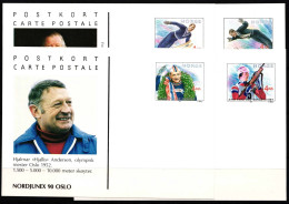 Norwegen 1028, 1053, 1074, 1091 Postfrisch Postkarten / Olympische Spiele #NN648 - Sonstige & Ohne Zuordnung