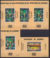 Dahomey 566-570 Postfrisch Als Einzelblöcke, Fußball WM 1974 #NW369 - Benin - Dahomey (1960-...)