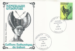 Enveloppe 1er Jour FDC Gabon N°481 Coiffures Féminines Gabonaises 125F - 12/11/1981 - Gabon