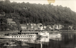 CPA Wehlen An Der Elbe Sachsen, Elbdampfer Leipzig, Vorbeifahrt - Sonstige & Ohne Zuordnung