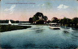 CPA Fangschleuse Grünheide Brandenburg, Löcknitzpartie Bei Fangschleuse Und Werlsee, Fähre - Sonstige & Ohne Zuordnung