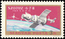 Hungary #C304-C305, Complete Set, Year: 1970, Topic: Space, Condition: Never Hinged - Sonstige & Ohne Zuordnung
