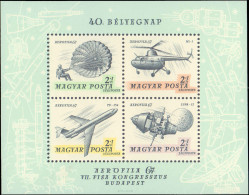 Hungary #CB26b, Complete Set, Year: 1967, Topic: Space, Aviation, Condition: Never Hinged - Sonstige & Ohne Zuordnung