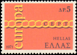 Greece #1029-1030, Complete Set, Year: 1971, Topic: Europa, Condition: Never Hinged - Autres & Non Classés