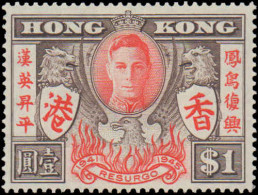 Hong Kong #174-175, Complete Set, Year: 1946, Condition: Hinged - Sonstige & Ohne Zuordnung