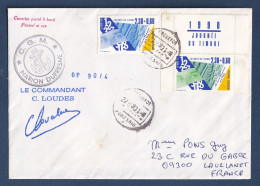 France - Lettre - YT N° 2639 Et 2640 - Marion Dufresne - Paquebot - Signé C Loudes - Sinode 32 - Port Said - 1990 - Briefe U. Dokumente