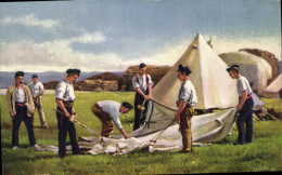 CPA Militaria Pitching Tents - Uniformen