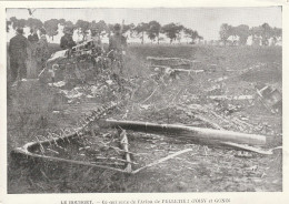 DOCUMENT PRESSE.   LE BOURGET. LES RESTES DE L'AVION  PELLETIER D'OISY Et GONIN - Other & Unclassified