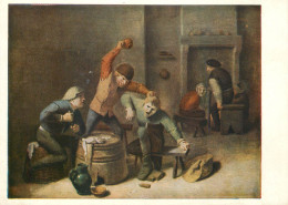 Russia Fine Art Painting Postcard Adriaen Brouwer Bar Fight - Paintings