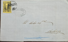O) 1869 MEXICO, MATAMOROS, OVERPRINTED, MIGUEL HIDALGO, CIRCULATED COVER XF - Messico