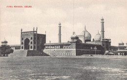 A007 India Juma Masjid Delhi Temple Vintage Postcard - Indien
