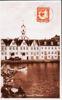 1937. DANMARK. Historical Postcard No 3 Vágsbotn, Tórshavn (photo Type) With 10 ØRE H.C. A... (Michel DK 224) - JF557660 - Färöer Inseln