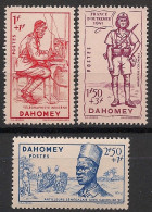 DAHOMEY - 1941 - N°YT. 142 à 144 - Défense De L'Empire - Neuf Luxe** / MNH - Ongebruikt