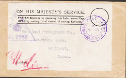 1942. FIELD POST OFFICE 219. AP 14 42. Violett Ink. TÓRSHAVN. Scarce Censored Small (133x80 Mm) On His Maj... - JF557662 - Färöer Inseln