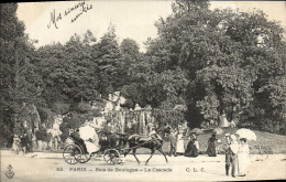 CPA Paris Bois De Boulogne La Cascade - Parks, Gärten