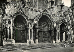 28 - Chartres - La Cathédrale - Le Portail Nord - Mention Photographie Véritable - Carte Dentelée - CPSM Grand Format - - Chartres