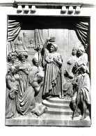 21 - Auxonne - Bas-relief De La Statue De Napoléon - Le Couronnement - Mention Photographie Véritable - Carte Dentelée - - Auxonne