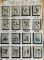 0412-Planche Complète “Flore Et Faune De France (2)” – Timbres France 1984 à 1987 – Série Thématique Oblitérée - Collections (without Album)