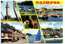 CPSM  10.5 X 15 Côtes D'Armor / Côtes-du-Nord  PAIMPOL  La Tour De Kerroch  La Place Du Martray  Le Prt-clos à Bréhat  * - Paimpol