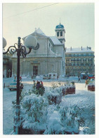 CPSM / CPM 10,5 X 15 Isère GRENOBLE Rue Felix Poulat Eglise St Louis  Sous La Neige - Grenoble