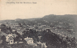 A004 India Darjeeling From The Shrubbery Road Panorama Vintage Postcard - Indien