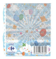 CARREFOUR LOTTERY TICKET No 59463030,  CAR 3 SERIES, BAR CODE, ROMANIA - Lottery Tickets