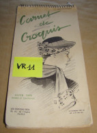 VR11 Carnet De Croquis N° 14 - Complet De Ces 29 Planches Dessins Mode - Robes & Chapeaux Hiver 1949 Editions BELL Paris - Pubblicitari