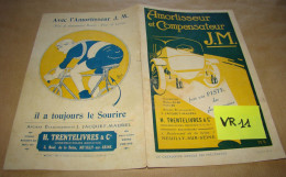 VR11 Publicité Catalogue Publicitaire Amortisseur - Compensateur J M  Auto Autos Vélo Vélos H. TRENTELIVES 16 Pages - Pubblicitari