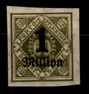Württemberg Dienstmarken 179 U Postfrisch Geprüft Winkler BPP #OG934 - Autres & Non Classés
