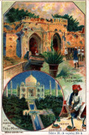 CHROMO SODEX / SERIE H INDE DELHI LA PORTE DE CACHEMIRE - INDIEN CHARMEUR DE SERPENTS - LE PORTAIL DU TADJ MAHAL - Altri & Non Classificati