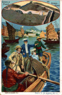 CHROMO SODEX / SERIE I N°4 CHINE MURAILLE DE CHINE - DANS LE PORT DE HONG-KONG - Altri & Non Classificati
