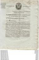 BAZAS 23 FRIMAIRE AN 8  CENTIMES ADDITIONNELS ALLOUÉS POUR LES DÉPENSES ADMINISTRATIVES - Decrees & Laws