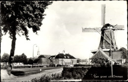 CPA Ommen Overijssel, Blick Auf Die Windmühle - Windmühlen