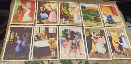 Lot De 10 Chromos Entre N° 153 à 200 --- Les Contes De PERRAULT Dans La Collection Du Chèque TINTIN Années 1957-58 - Autres & Non Classés