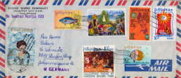 FILIPINAS , SOBRE CIRCULADO  , TAGAYTAY CITY - STAUFEN , CORREO AÉREO , AIR MAIL , FRANQUEO MÚLTIPLE - Philippines