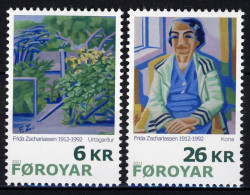 Faroe Islands 2011 - Mint Complete Set 2 Stamps - Paintings By Frida Zachariassen - Färöer Inseln